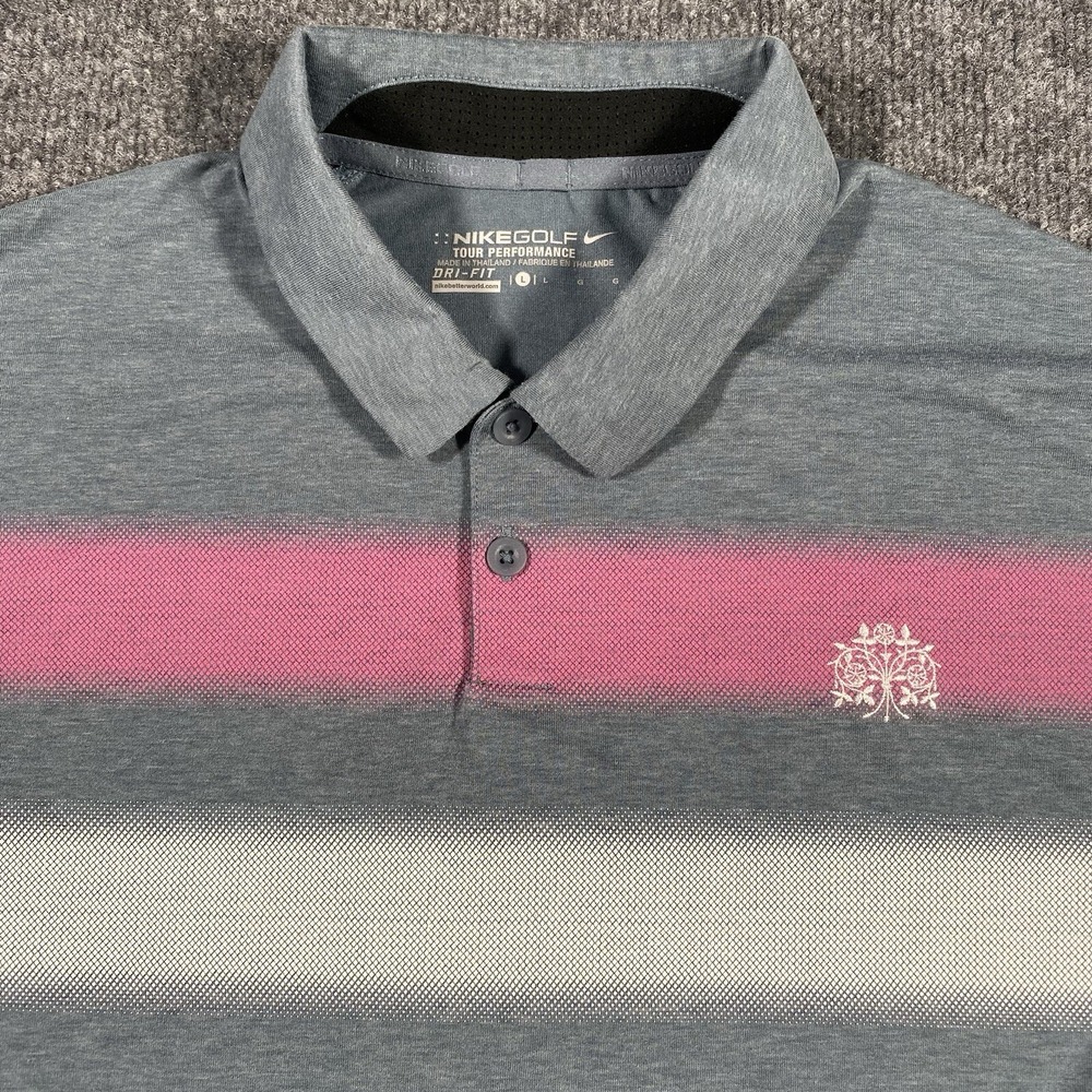 Nike Major Movement Vapor Golf Polo Shirt Mens Large Dri Fit Riverbend Kohler - Picture 1 of 8